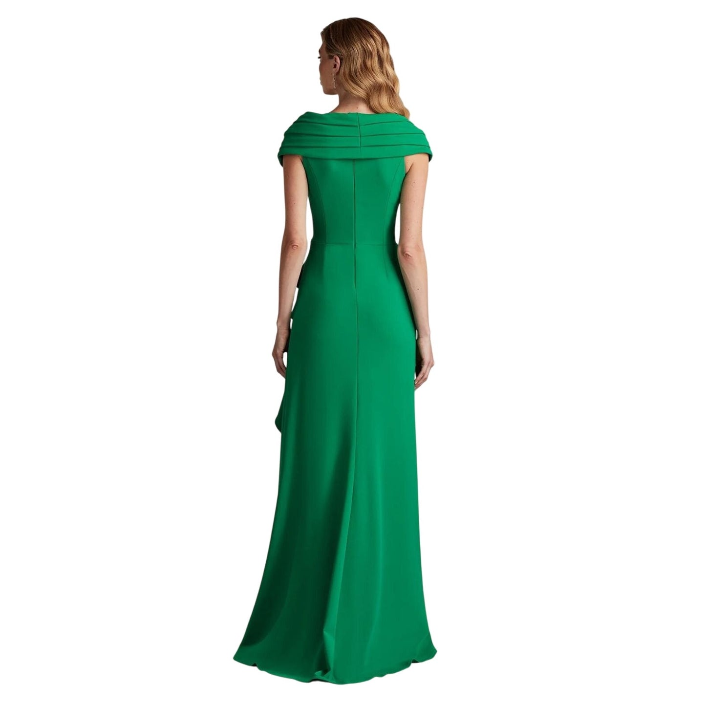 Tadashi Shoji Talise Waterfall Flounce Gown