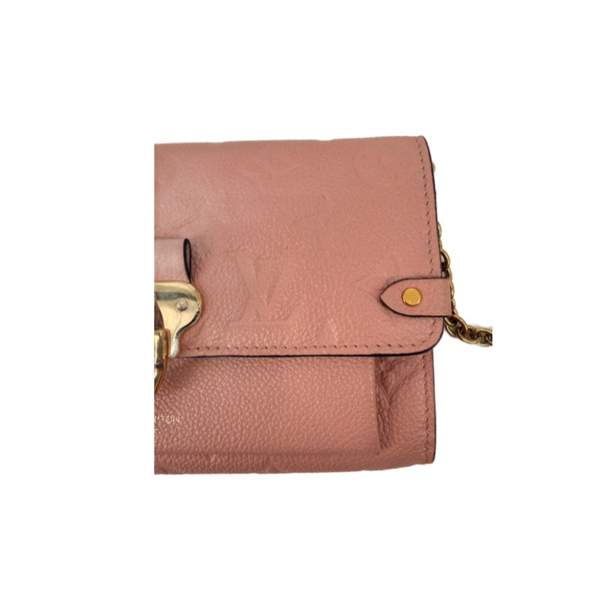Louis Vuitton Vavin Chain Wallet Rose Poudre Monogram Empreinte Leather Bag