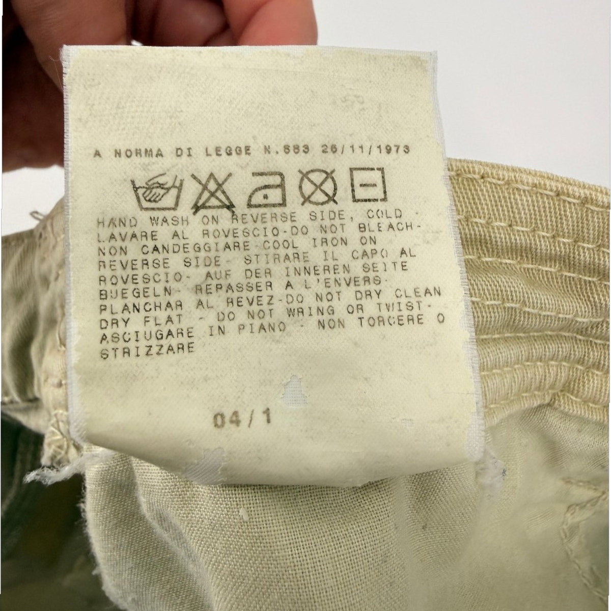 Dolce & Gabbana Cotton Blend Cargo Belted Mini Skirt