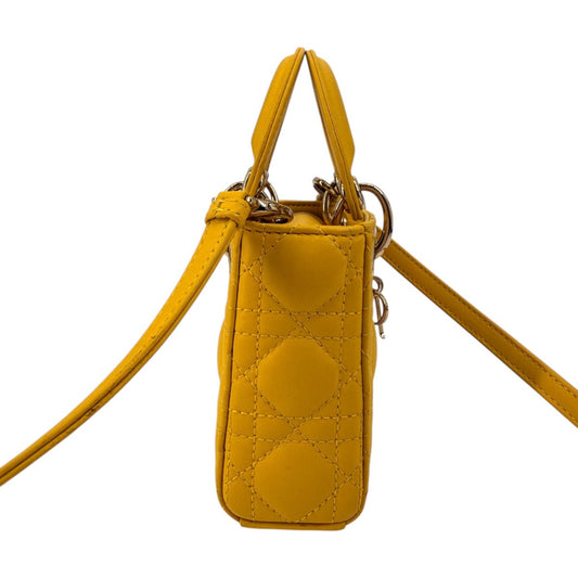 Christian Dior Cannage Lambskin Leather Shoulder Bag
