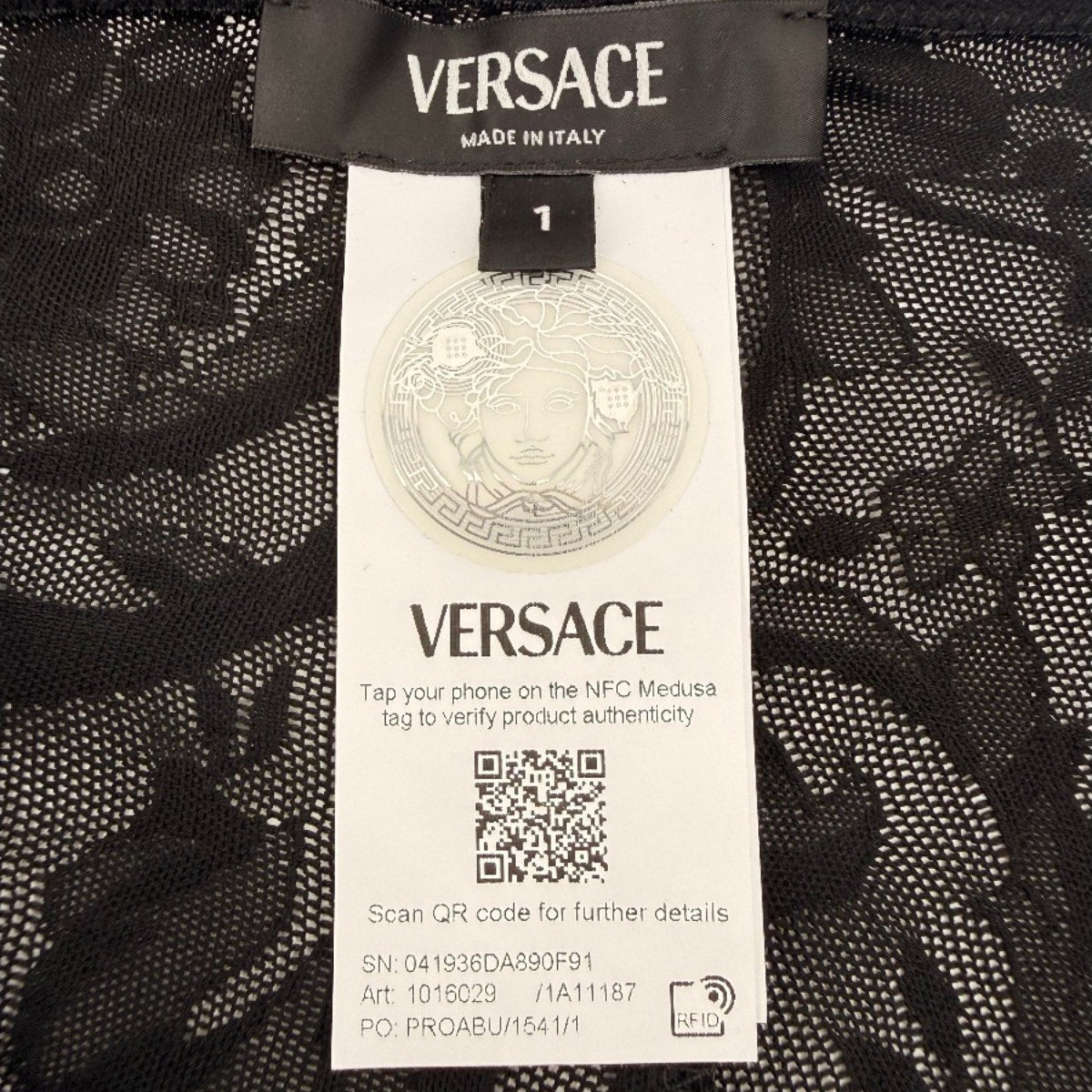 Versace Baroque Jacquard High Rise Tulle Stretch Shorts