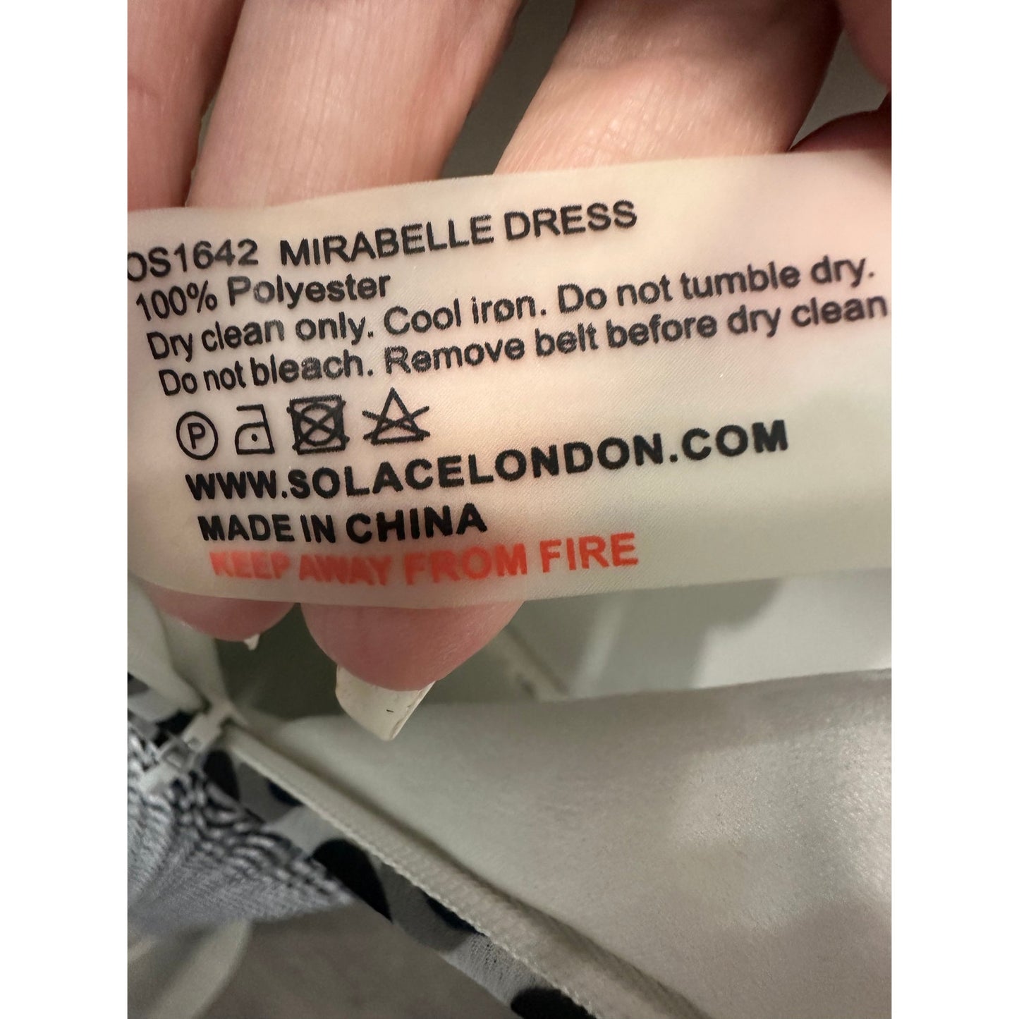 Solace London Mirabelle  Geometric Long-Sleeve Maxi Dress