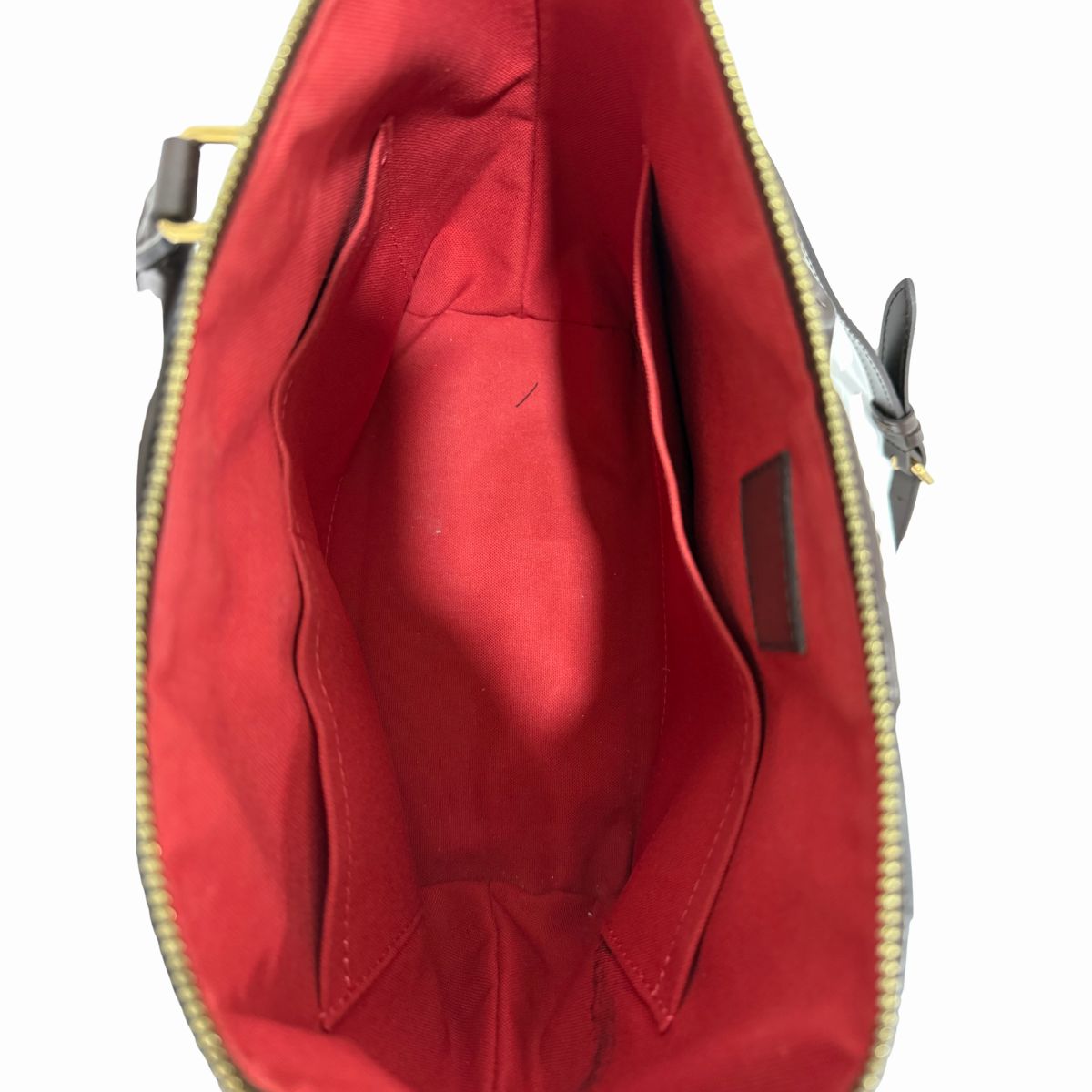 Louis Vuitton Leather Damier Ebene Siena Shoulder Bag Check