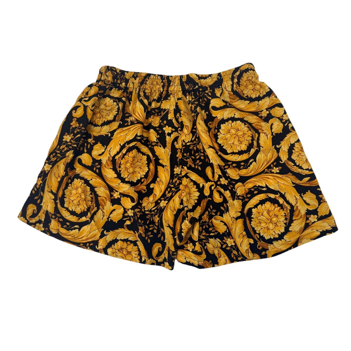 Versace Silk Baroque Print Robe & Shorts Set