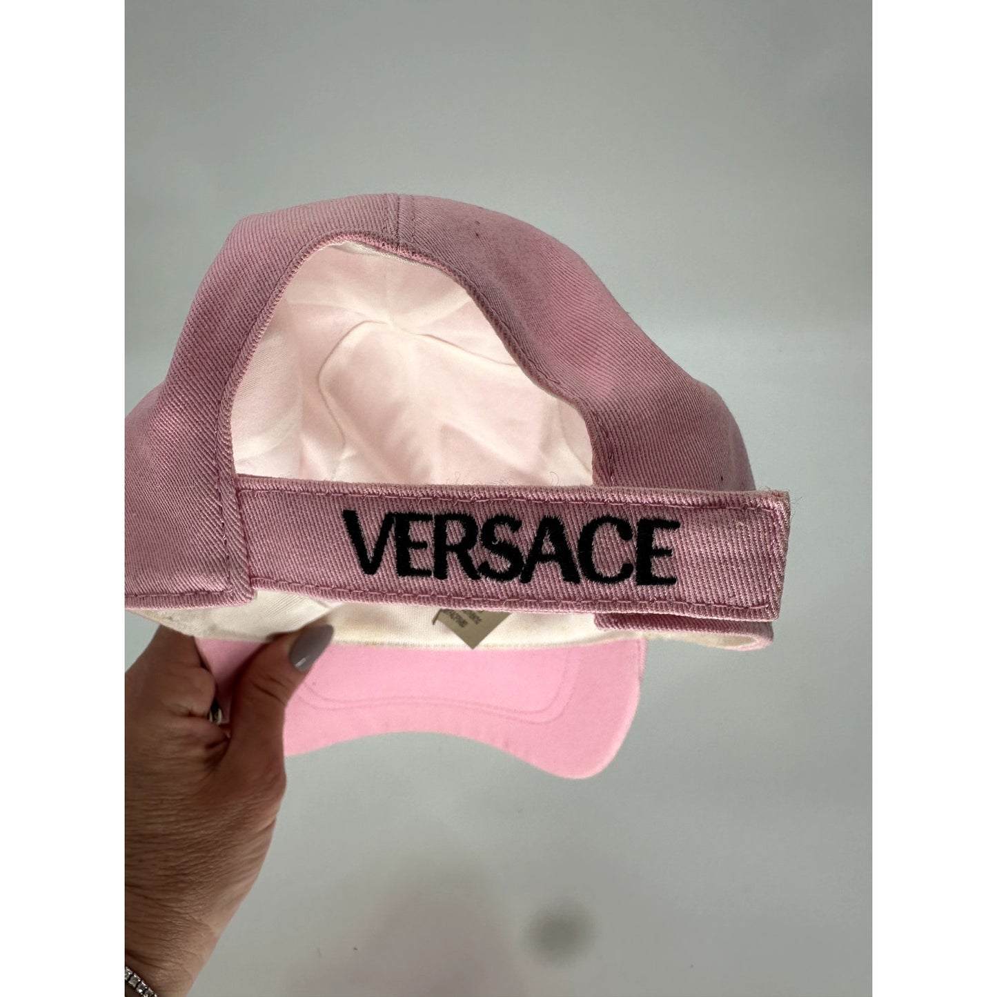 Versace Gianni Signature Logo Embroidered Baseball Cap