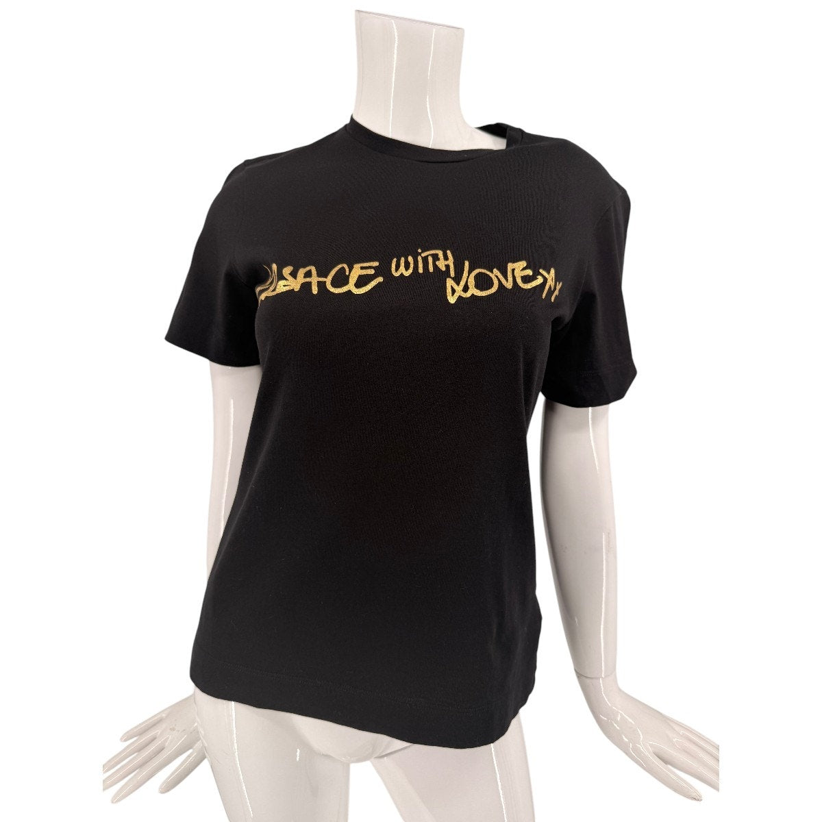 Versace Cotton Graphic Logo Versace With Love T-Shirt