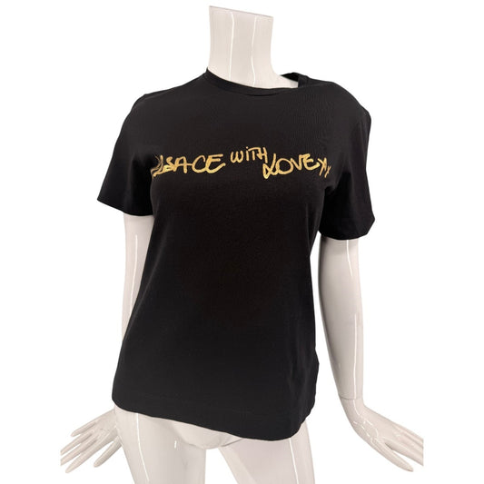 Versace Cotton Graphic Logo Versace With Love T-Shirt