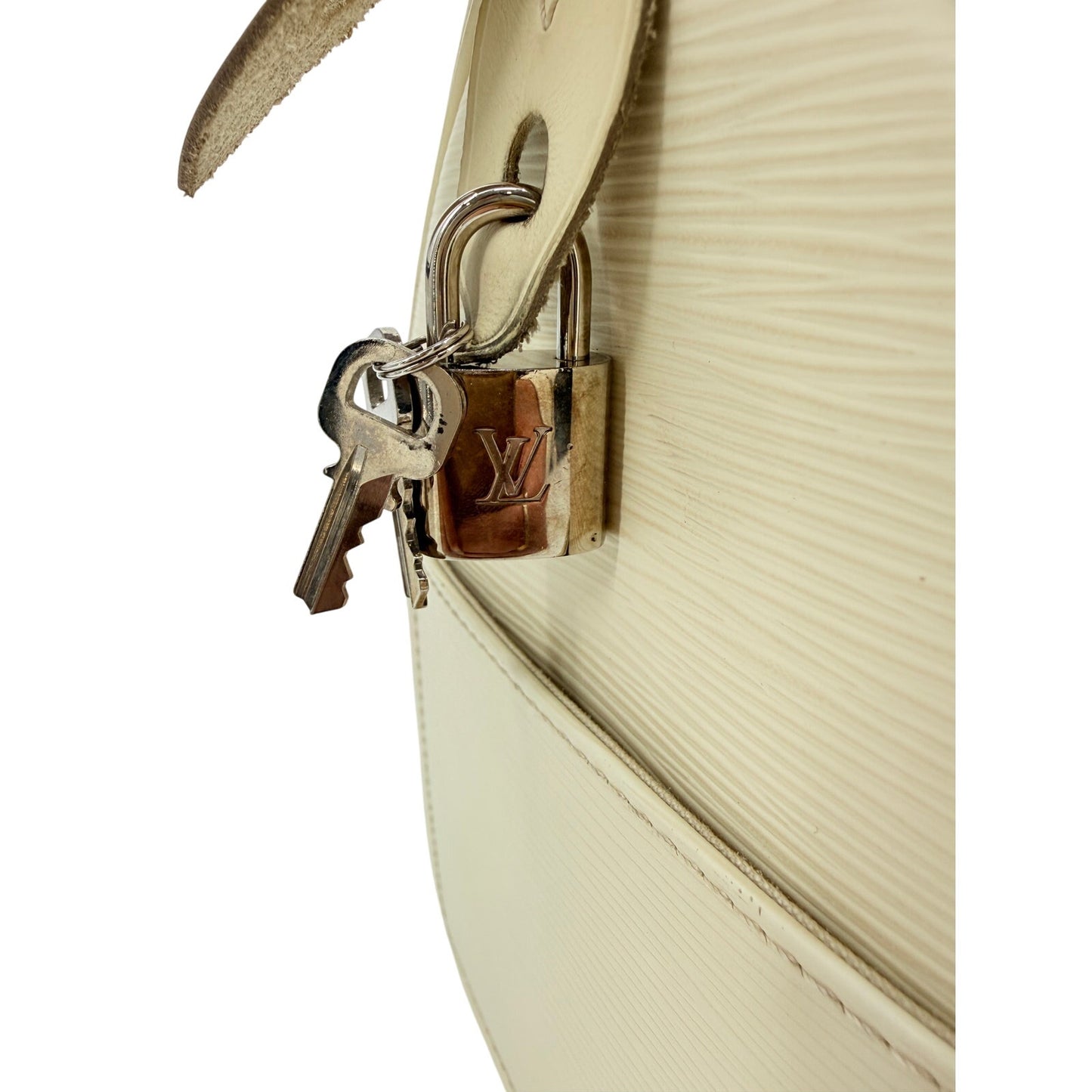 Louis Vuitton Epi Leather Speedy Bag White