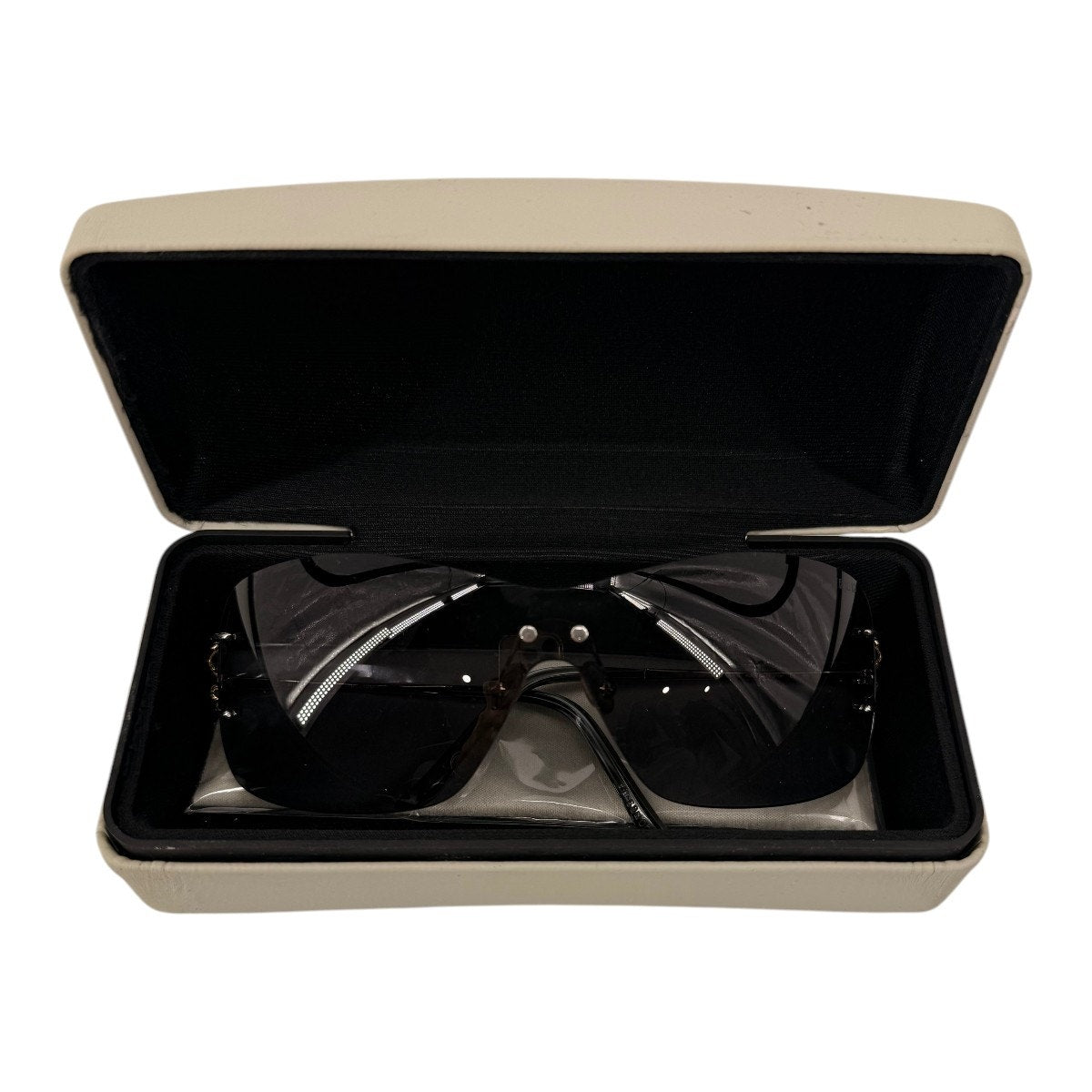 Fred Lunettes Volute Solaire 101 Rimless Shield Sunglasses Two Tone Women's