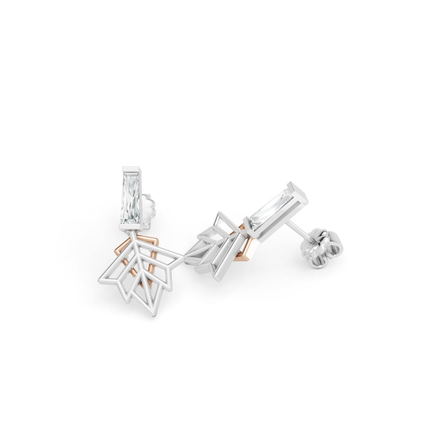 0.44 CTW 14kK Plumb Gold Diamond Stud Earrings