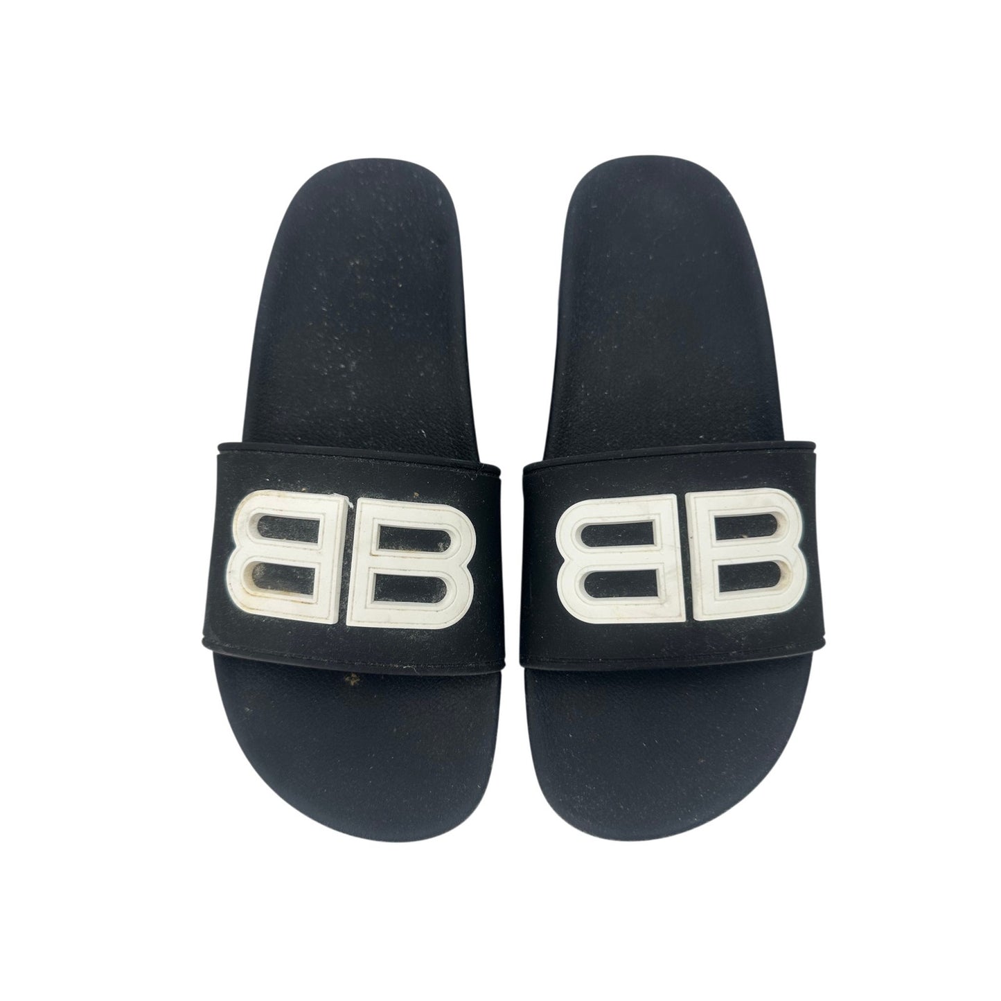 Balenciaga Pool BB Wedge Slide Sandals