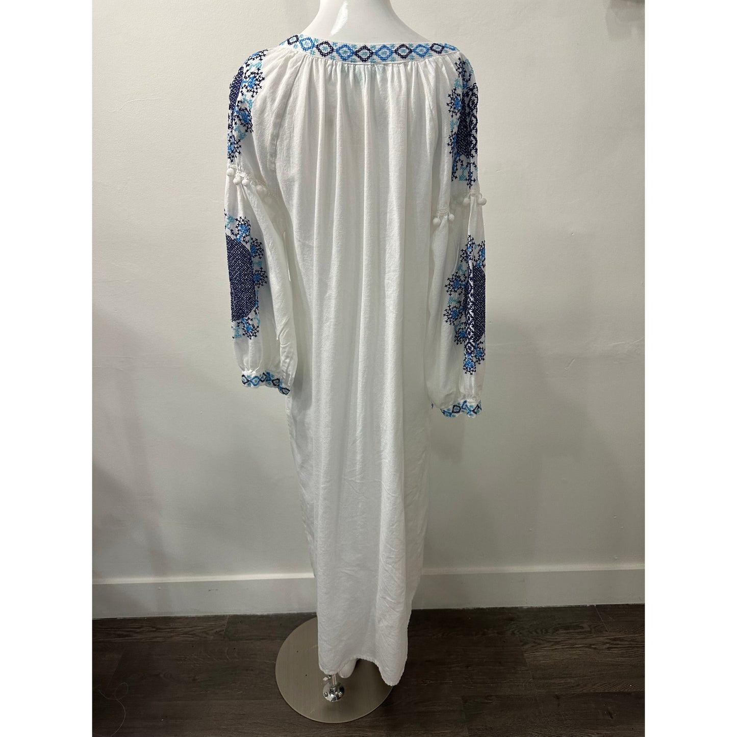Melissa Odabash Ally Belted Embroidered Cotton-voile Midi Dress