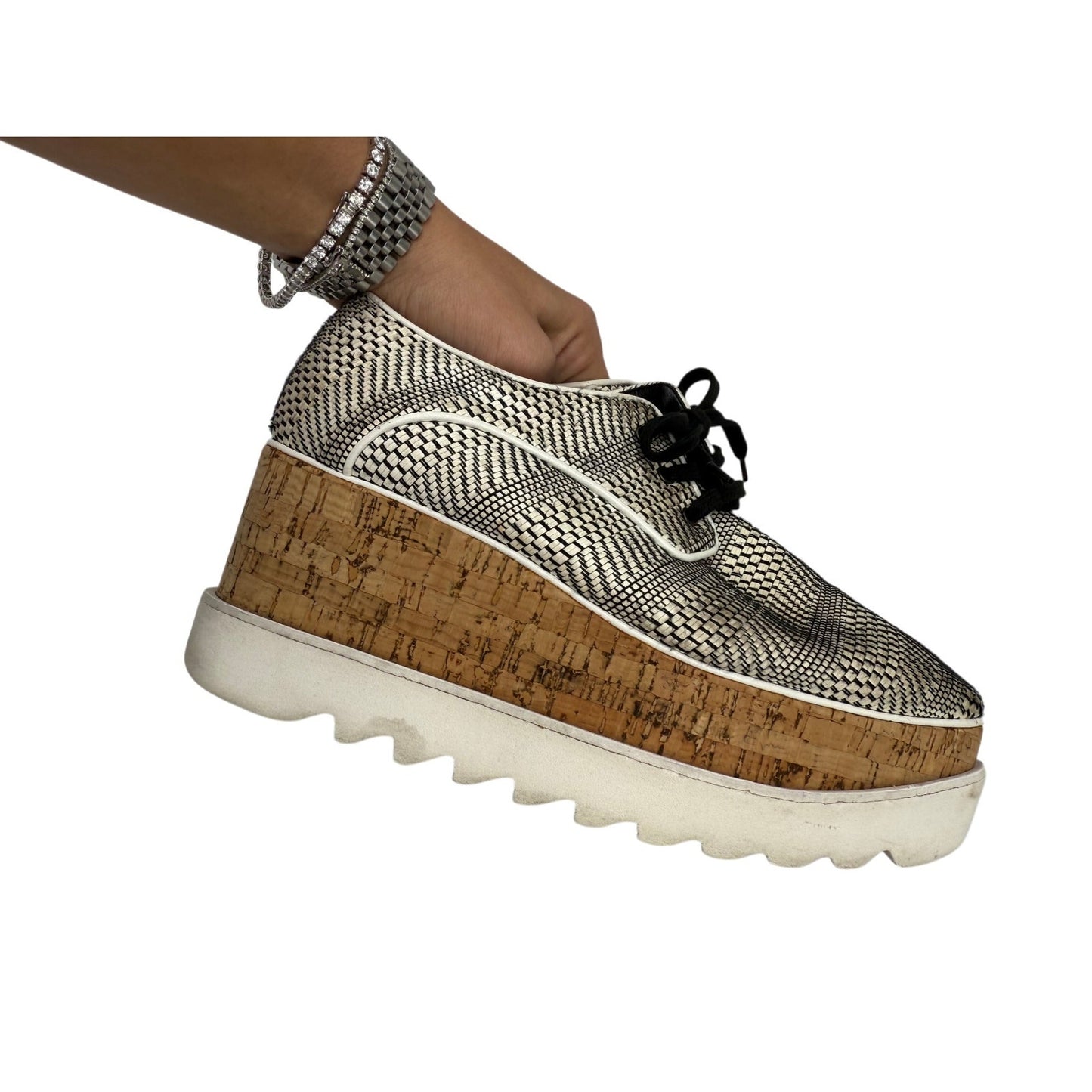 Stella McCartney Faux Leather Elyse Platform Sneakers