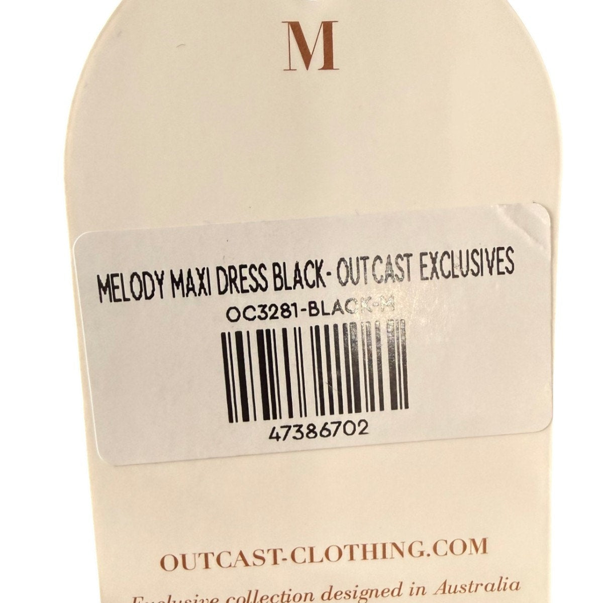Outcast Melody Stretch Bodycon Back Slit Cut-Out Maxi Dress Black Women's Medium