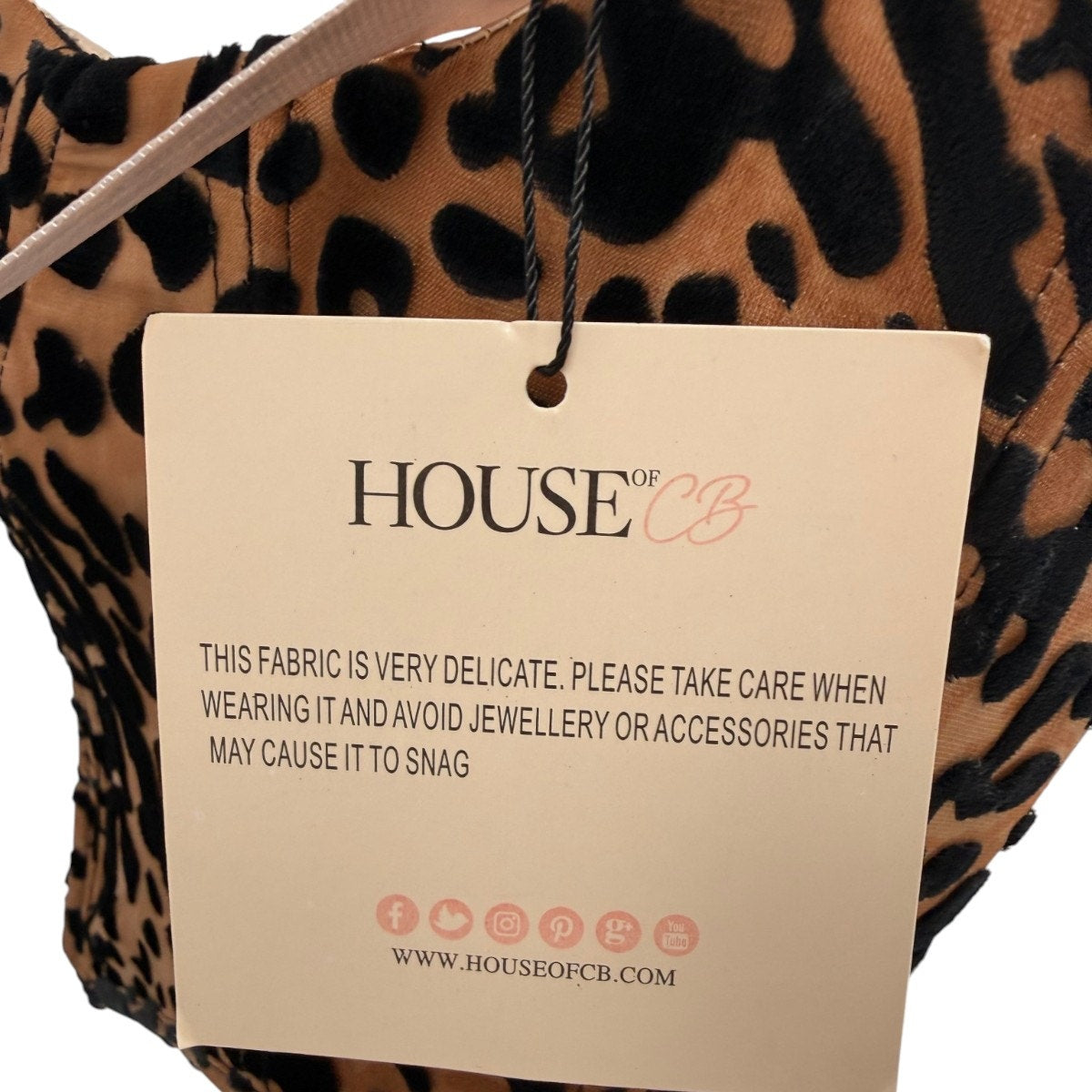 House of CB Jacqueline Leopard Print Corset Bustier