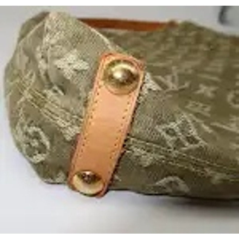 Louis Vuitton Denim Monogram GM Baggy Shoulder Bag Green