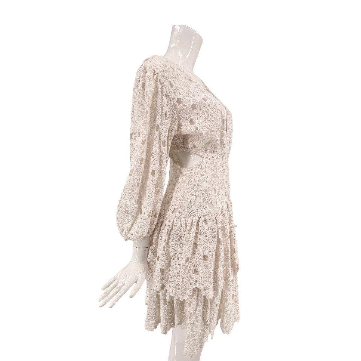 Maje Cotton Rivajia Embroidered Side Cutout Mini Dress