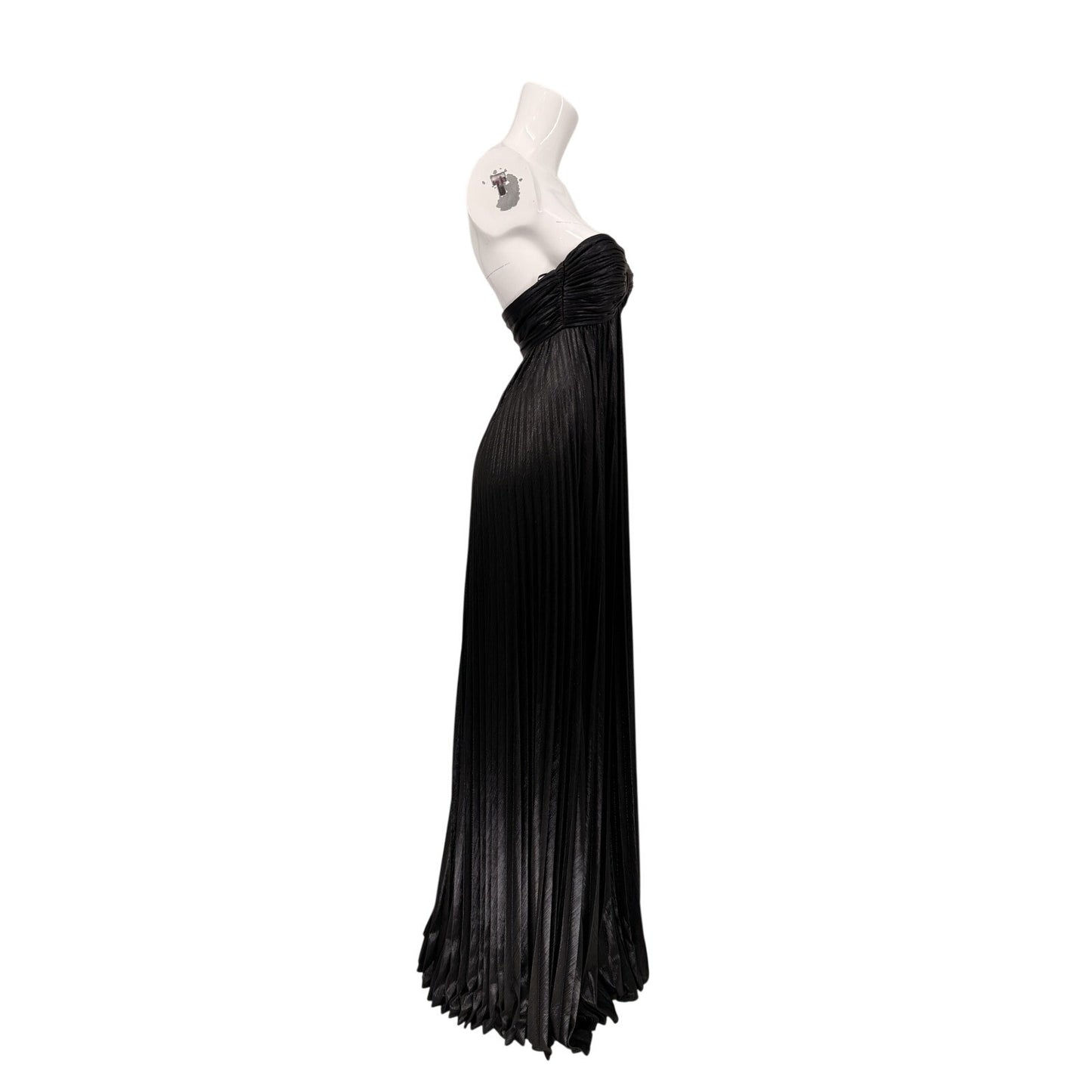 Retrofete Zoa Strapless Pleated Maxi Dress