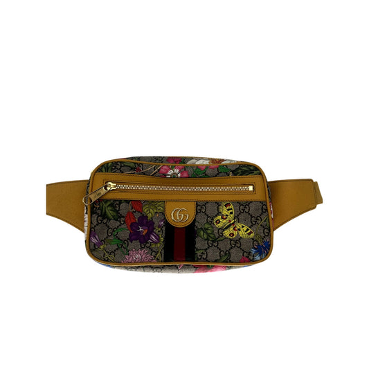 Gucci GG Supreme Monogram Flora Ophidia Belt Bag
