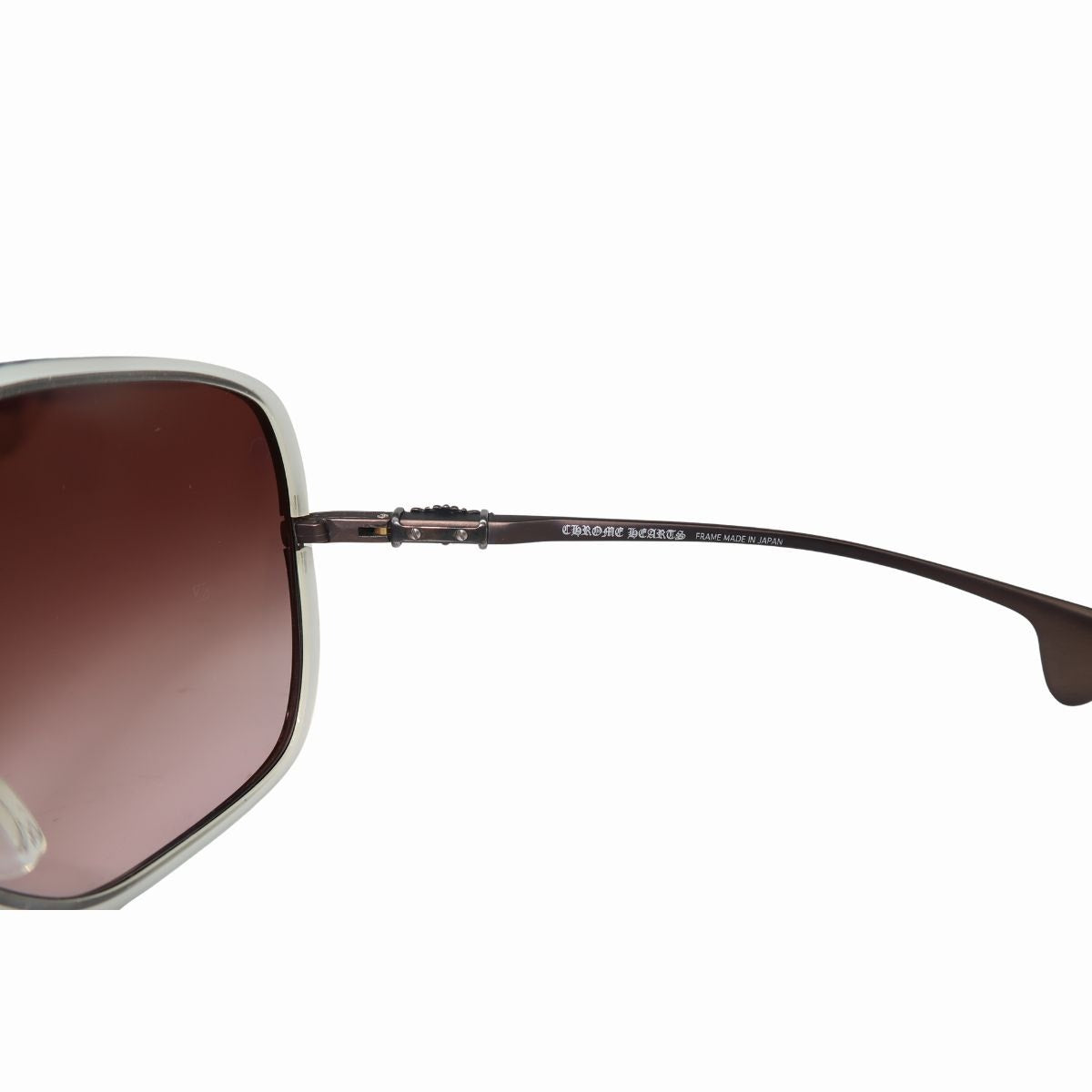 Chrome Hearts Sunglasses Dark Brown Sonnenbrille Splooge CCP-MDB 62-15 122
