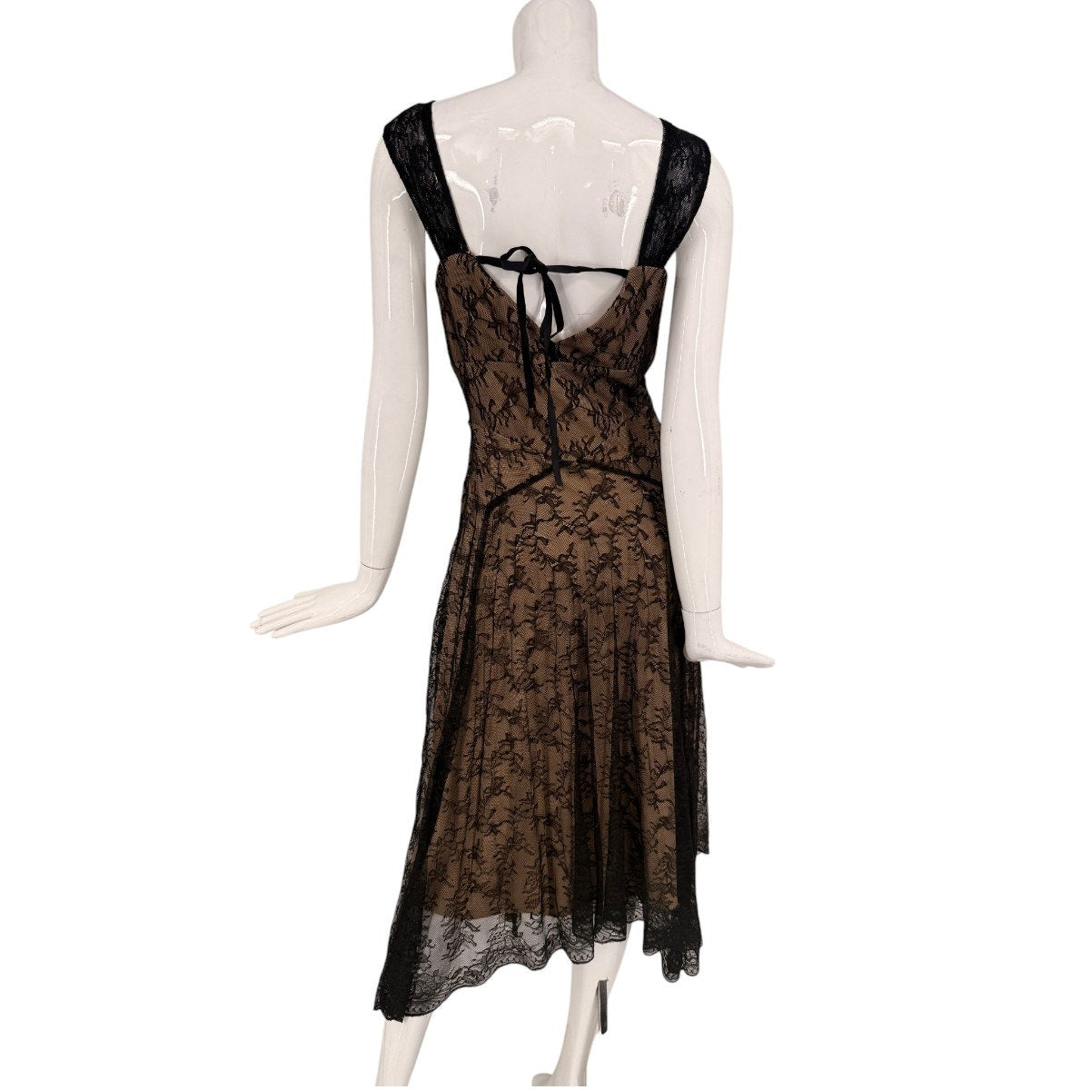 CO-OP Lace Floral V-Neck Sleeveless A-Line Midi Dress
