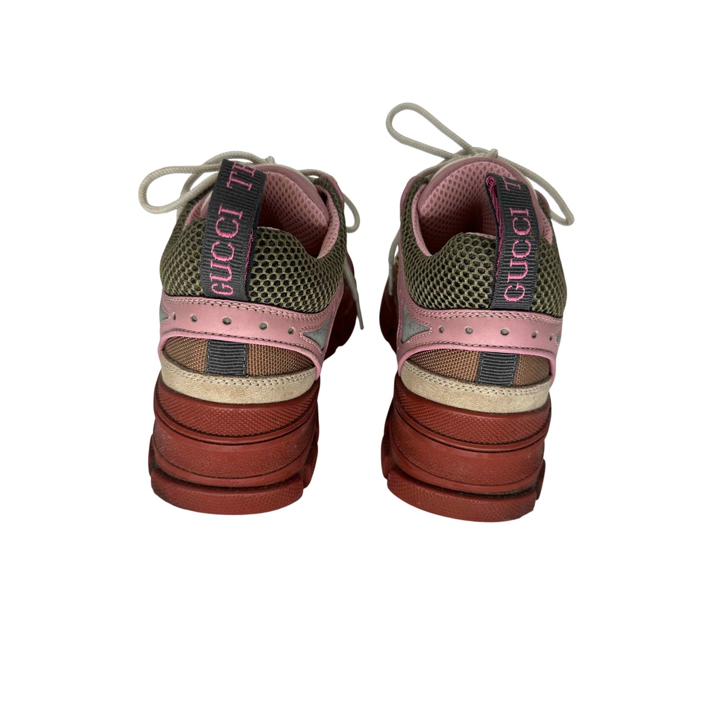 Gucci Leather Flashtrek Mid Rise Trainer Sneakers