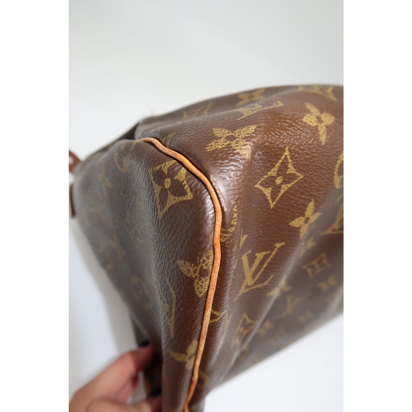 Vintage Louis Vuitton Leather Monogram Speedy Boston Hand Bag