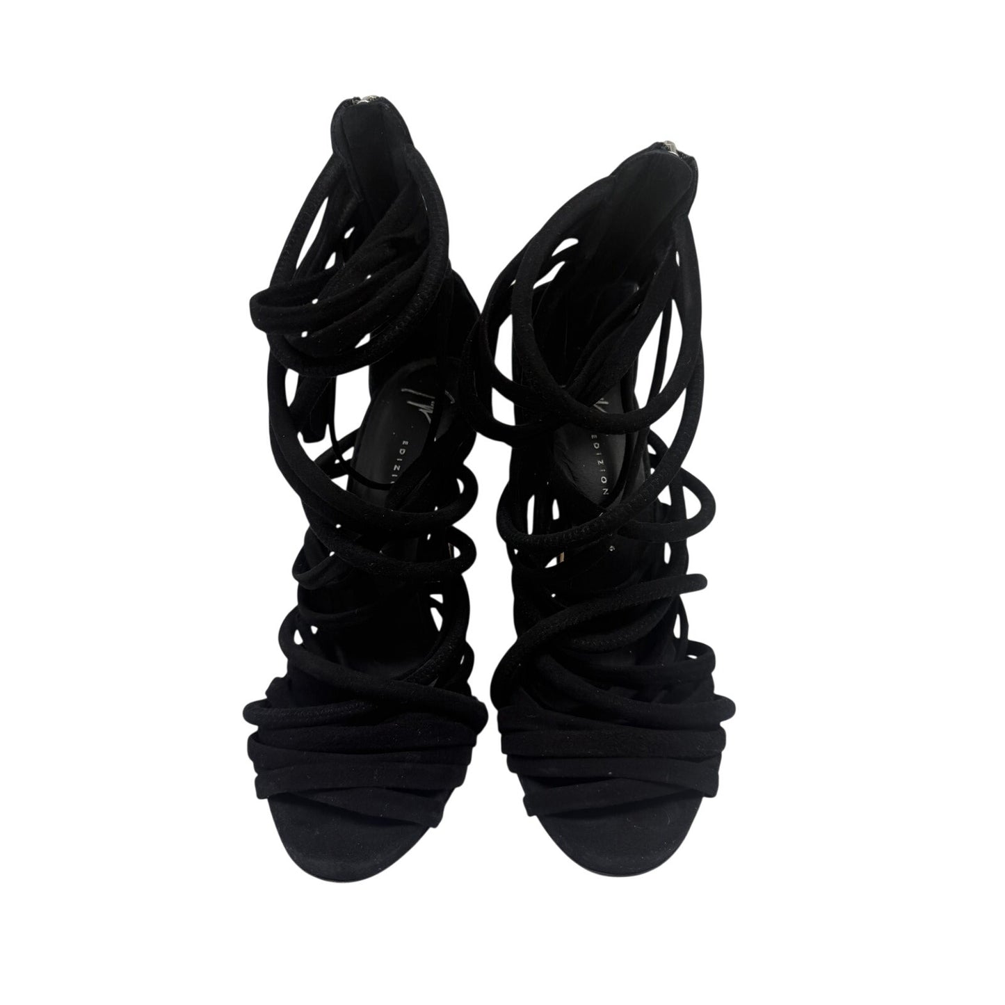 Giuseppe Zanotti Design Suede Runway Strappy Sandals