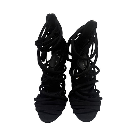 Giuseppe Zanotti Design Suede Runway Strappy Sandals