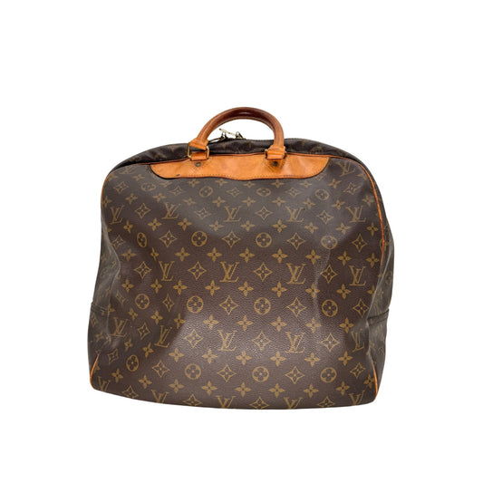 Louis Vuitton Leather Monogram Canvas Evasion Travel Bag