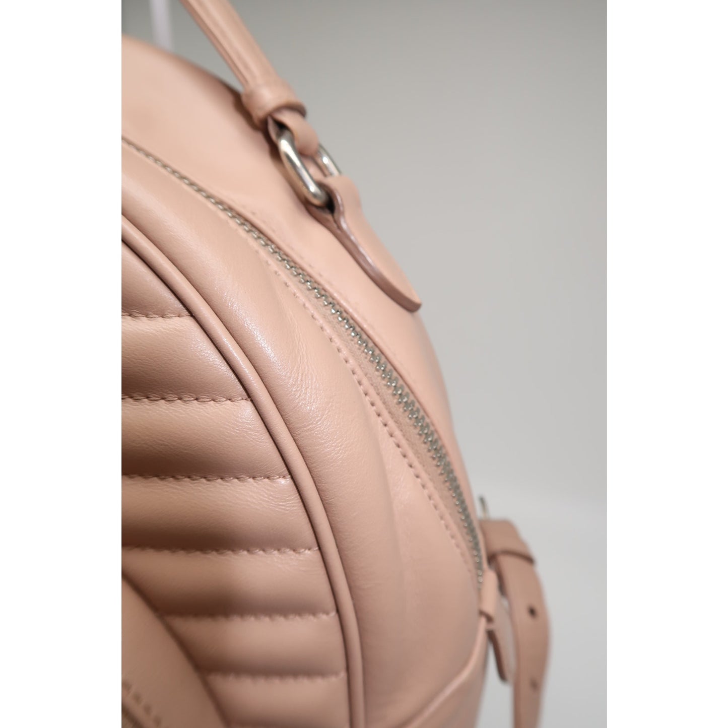 Prada Milano Diagramme Leather Logo Accent Zip-Around Backpack