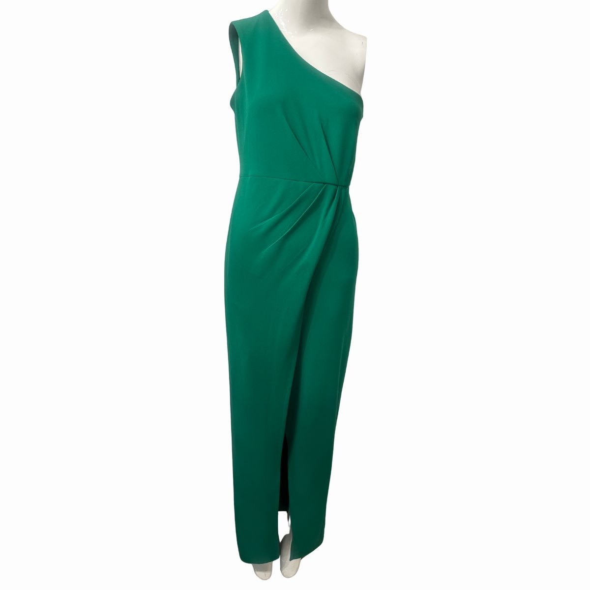 Calvin Klein One-Shoulder Ruched Waist Maxi Sheath Dress