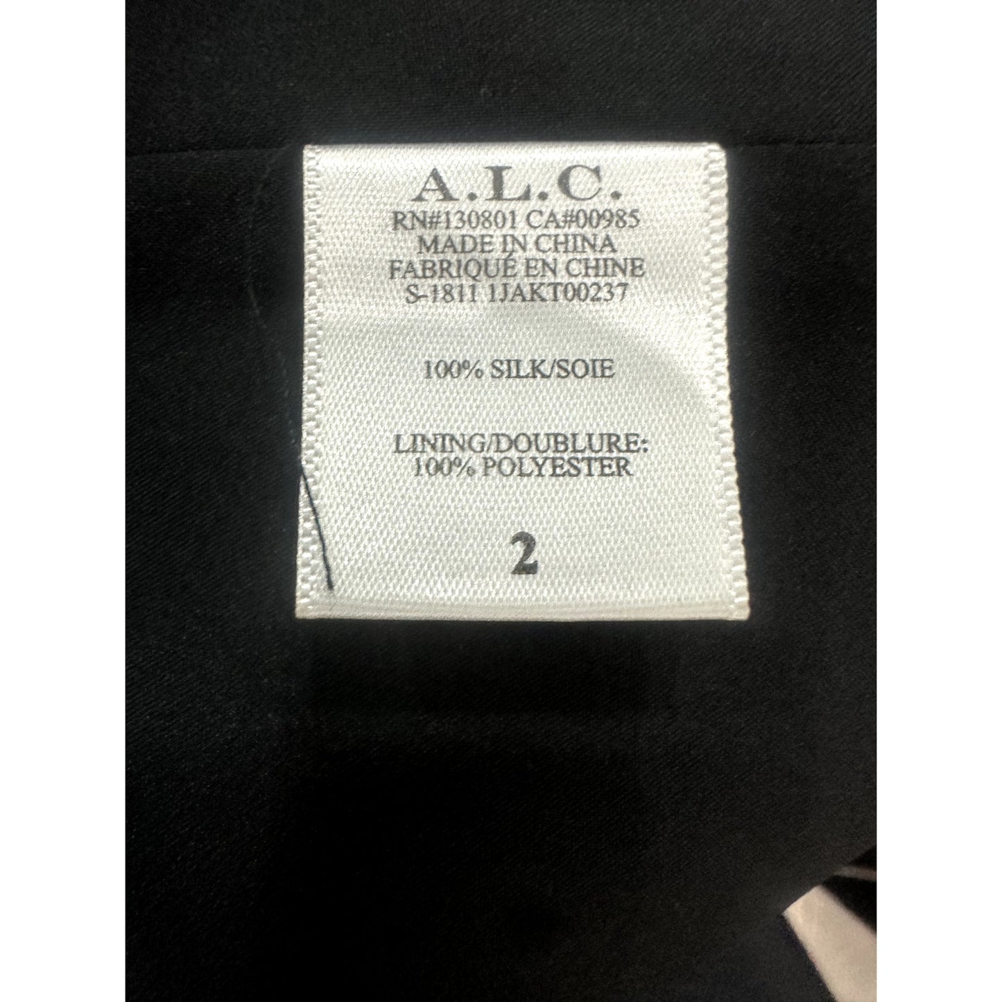 A.L.C. Studio LX Silk Pinstripe Blazer & Wide Leg Pants Suit Set