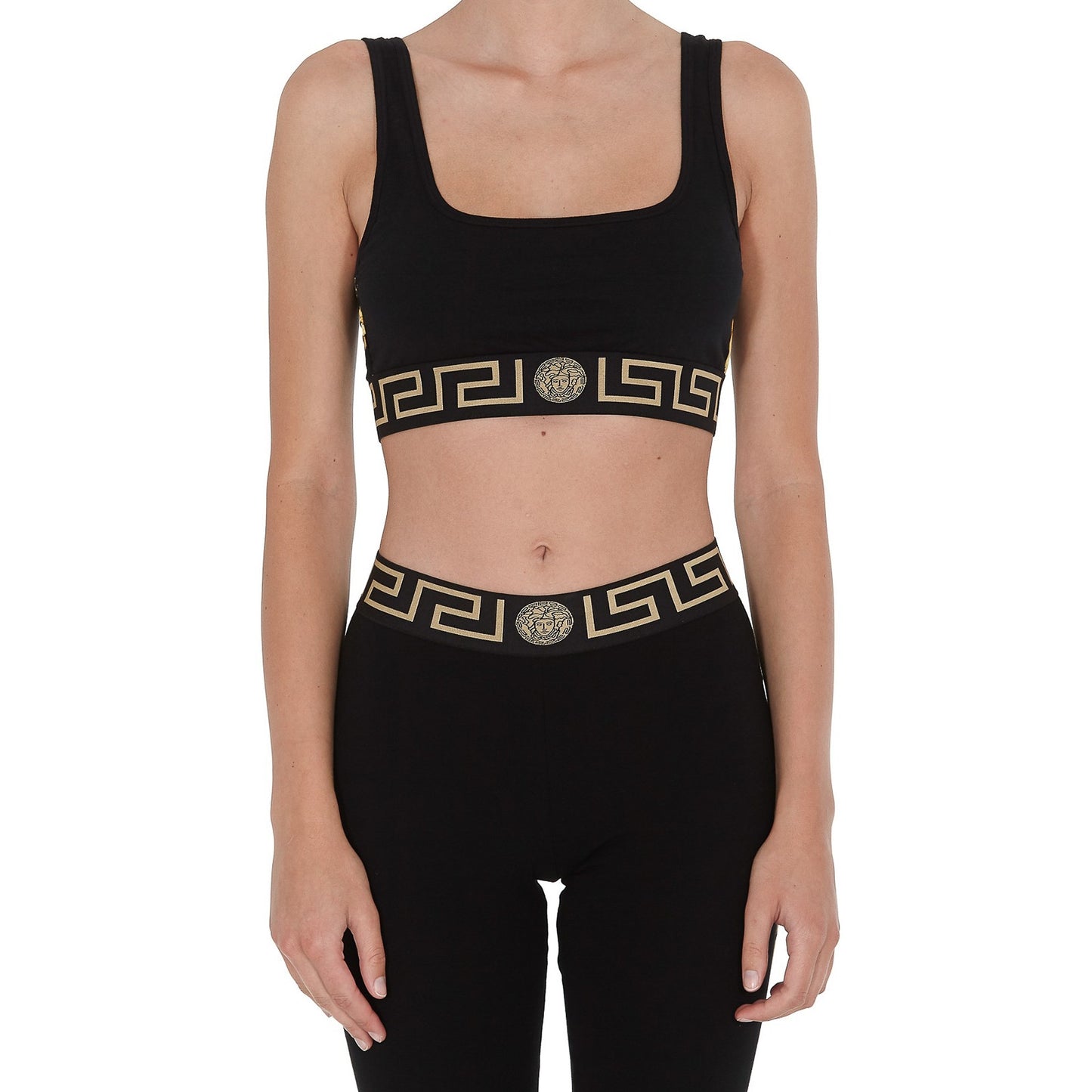 Versace Greca Border Sports Bra