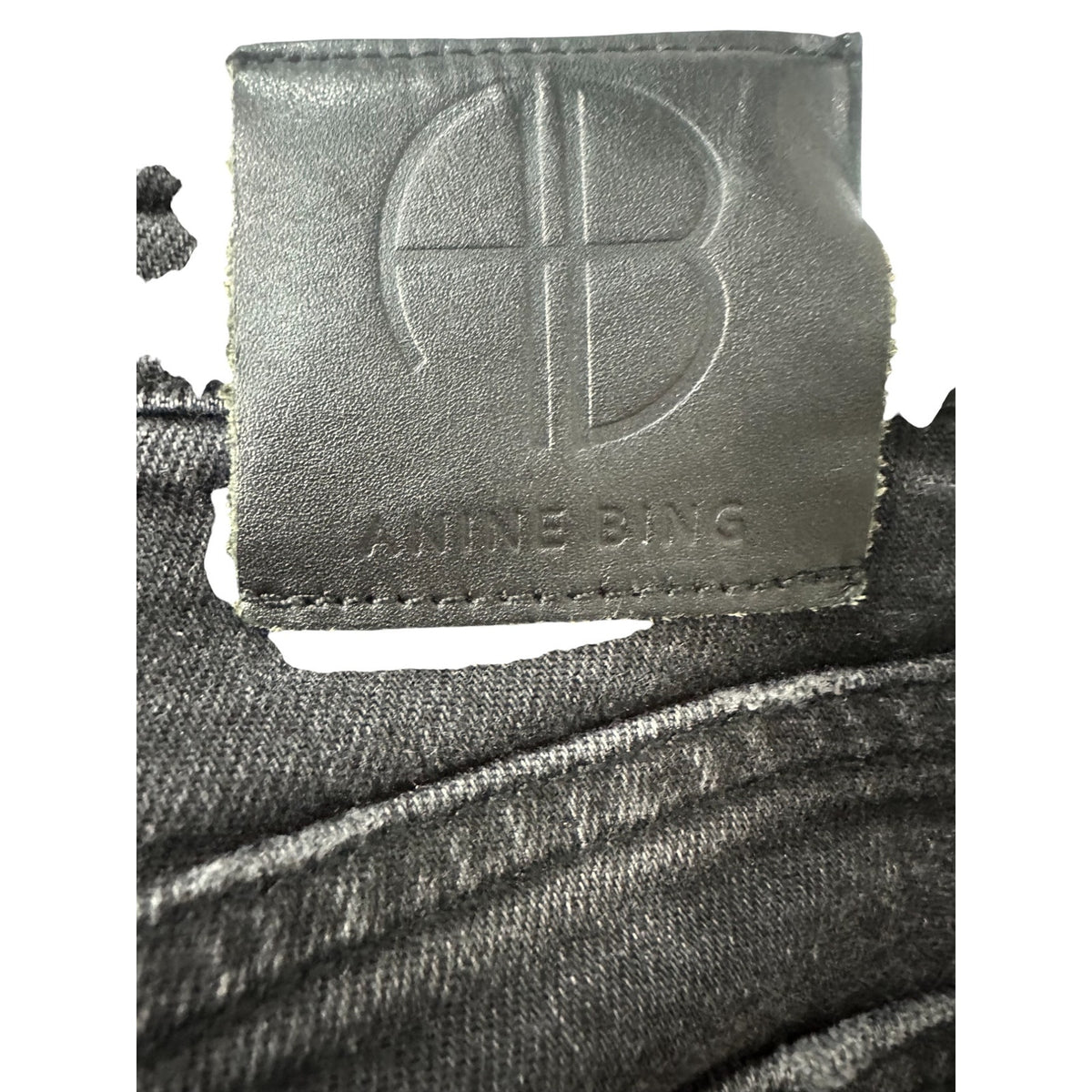 Anine Bing Beck High Rise Skinny Jeans Iron Gray Women's Size 24
