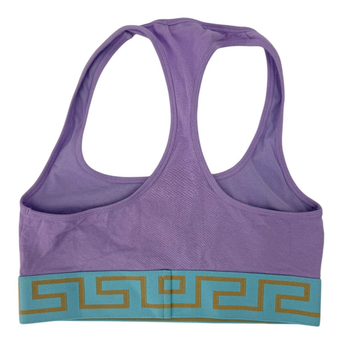 Versace Greca Border Pullover Racerback Sports Bra