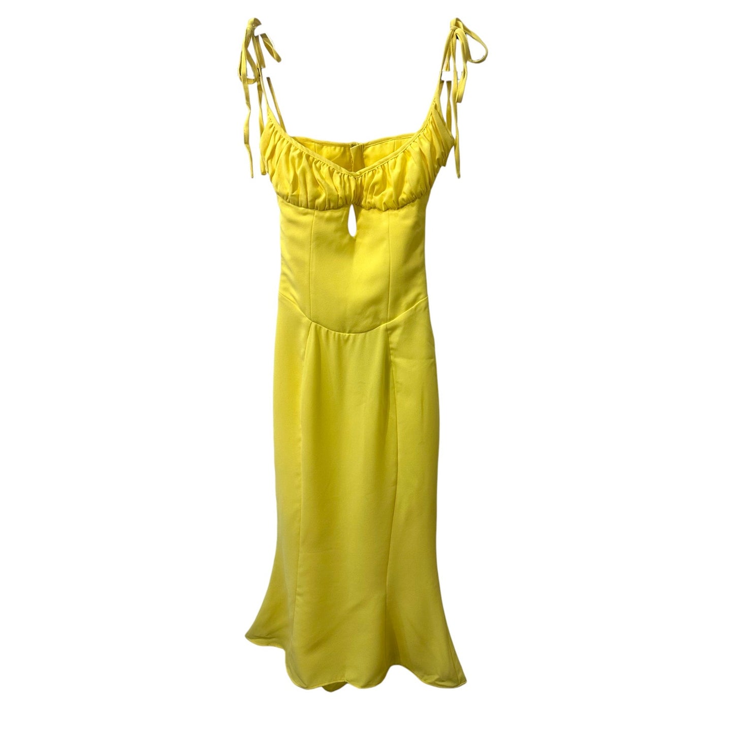 NWT House of CB Soren Buttercup Cutout Mermaid Midi Dress
