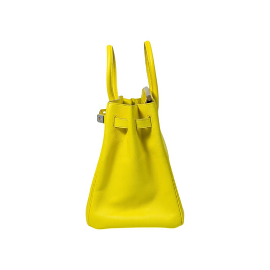 HERMES BIRKIN Epsom Leather PHW Lime Size 35