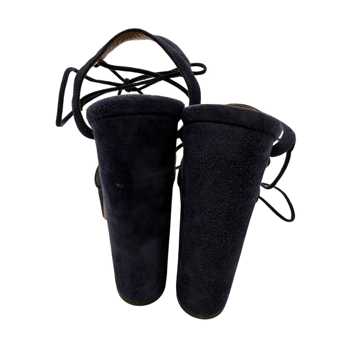 Aquazzura Suede Austin Lace Up Strappy Platform Sandals