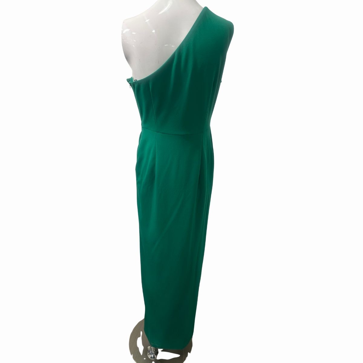 Calvin Klein One-Shoulder Ruched Waist Maxi Sheath Dress