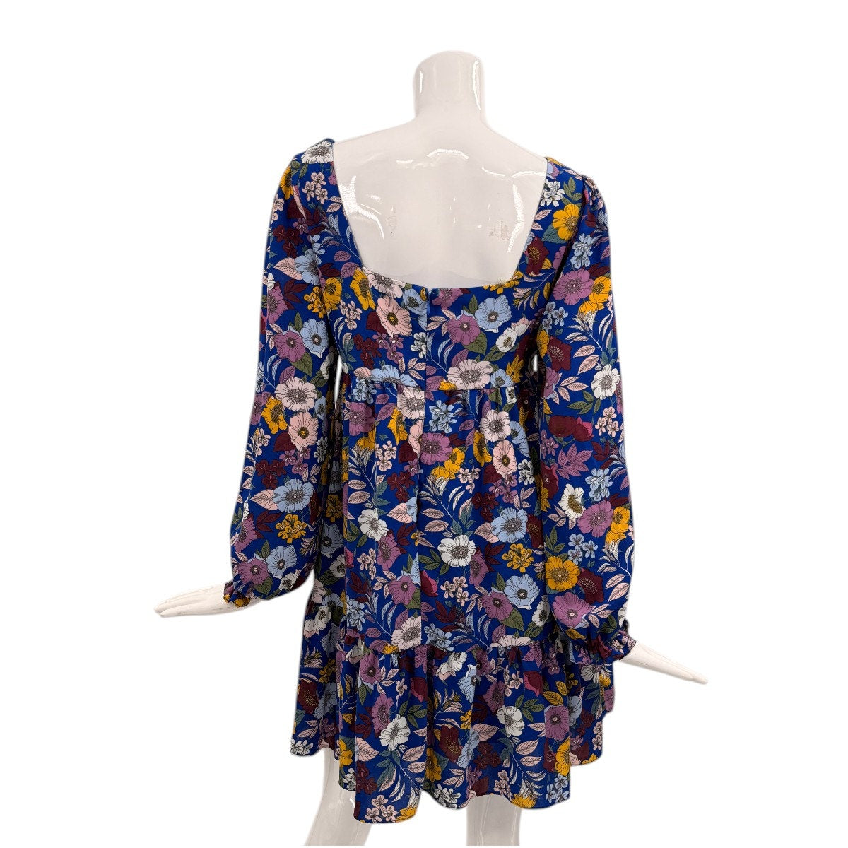 BCBG Generation Floral Print Square Neck Casual Mini Dress