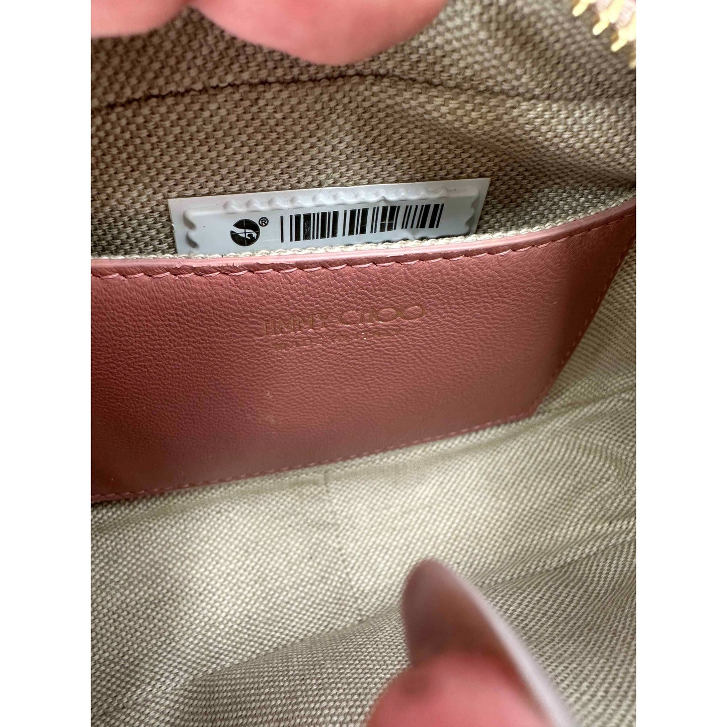 Jimmy Choo Leather Croc Embossed Varenne Crossbody Bag