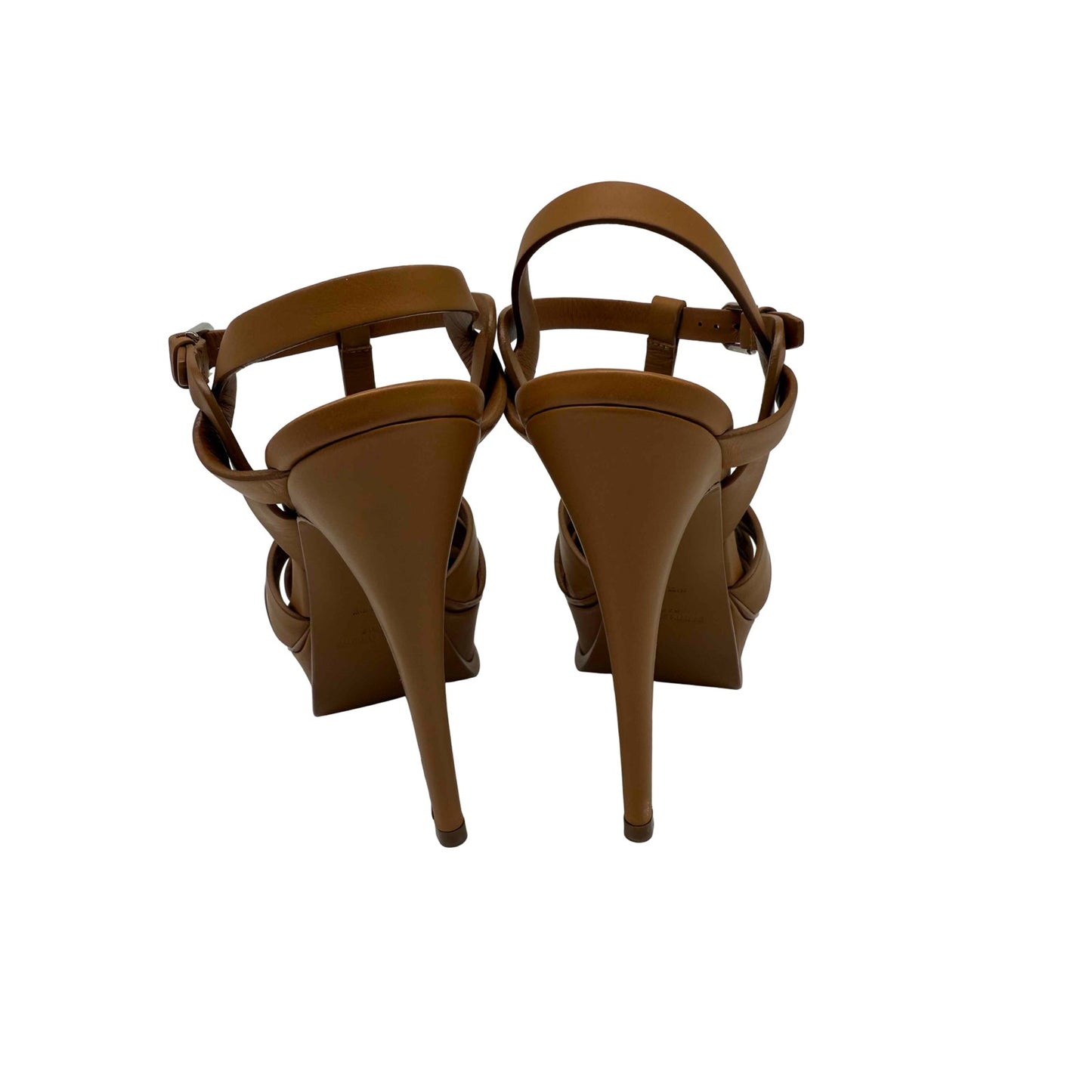 Saint Laurent Leather Tribute Platform Sandals