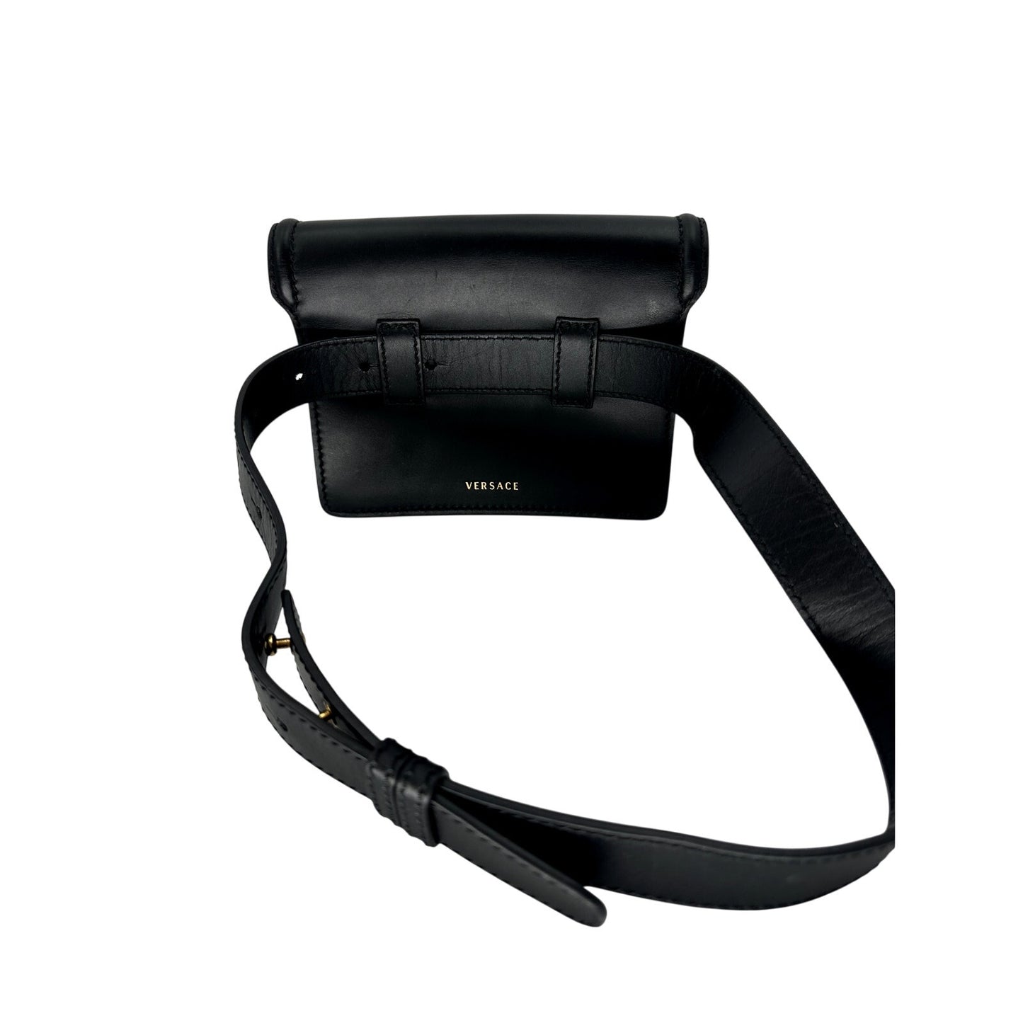 Versace Leather Medusa Biggie Crossbody Bag