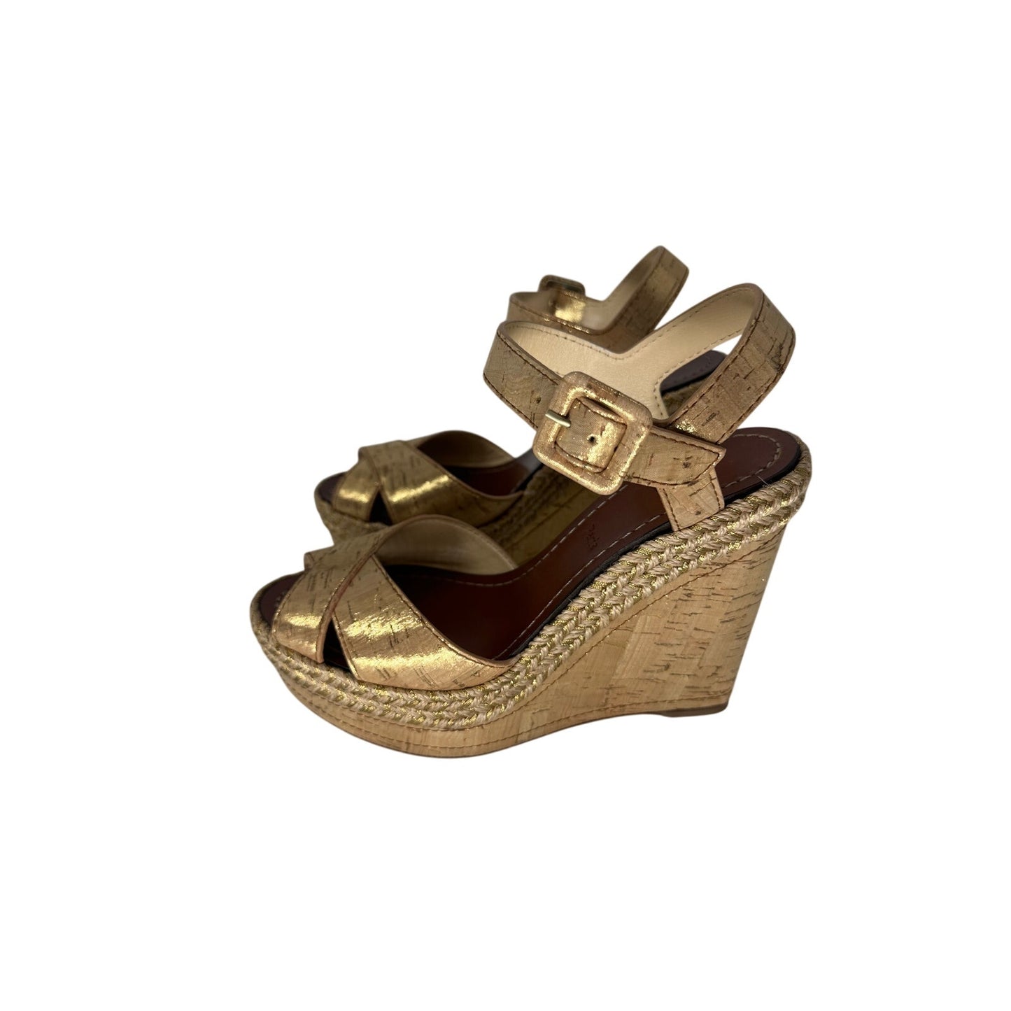 Christian Louboutin Leather Liege Almeria 120 Wedges Sandals