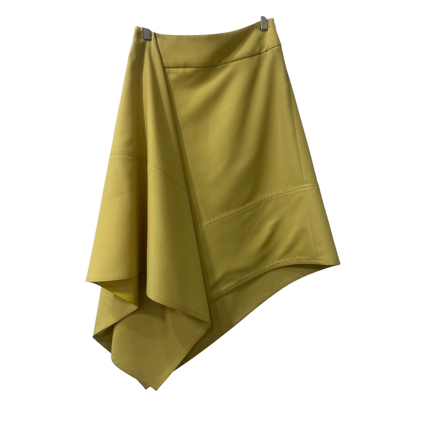 Marni Asymmetric Tulip Paneled Twill A-Line Midi Skirt