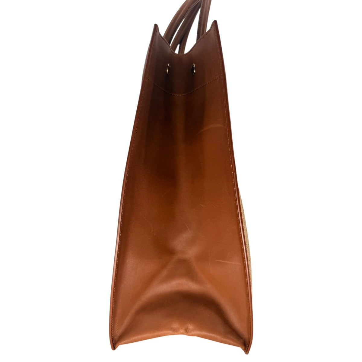Saint Laurent Rive Gauche Raffia Leather Tote Bag