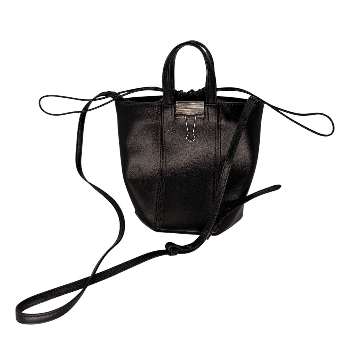 Off-White Vintage Allen Leather Bucket Bag Crossbody Tote