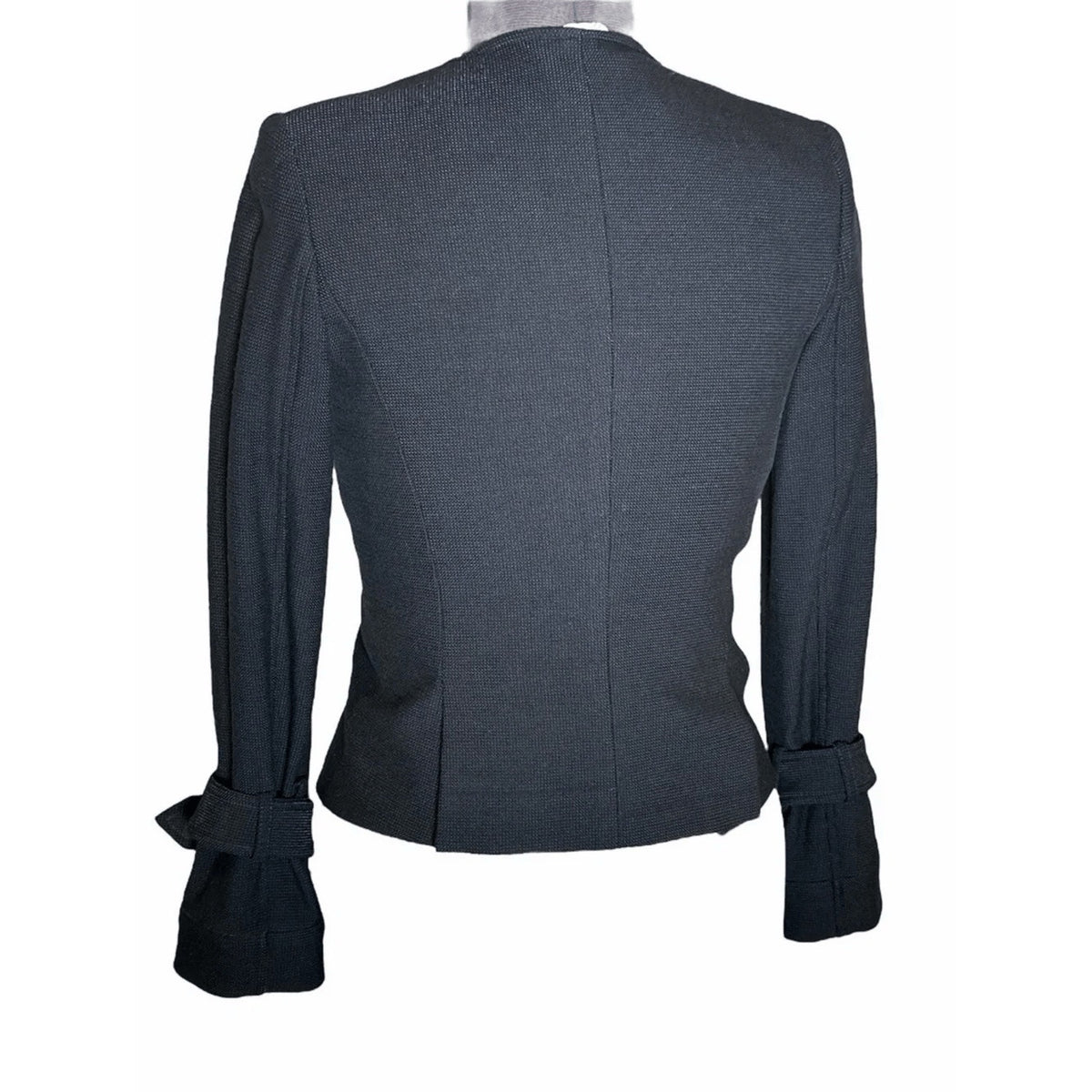 Veronica Beard Black Asymmetrical Zip Moto Jacket Size 0