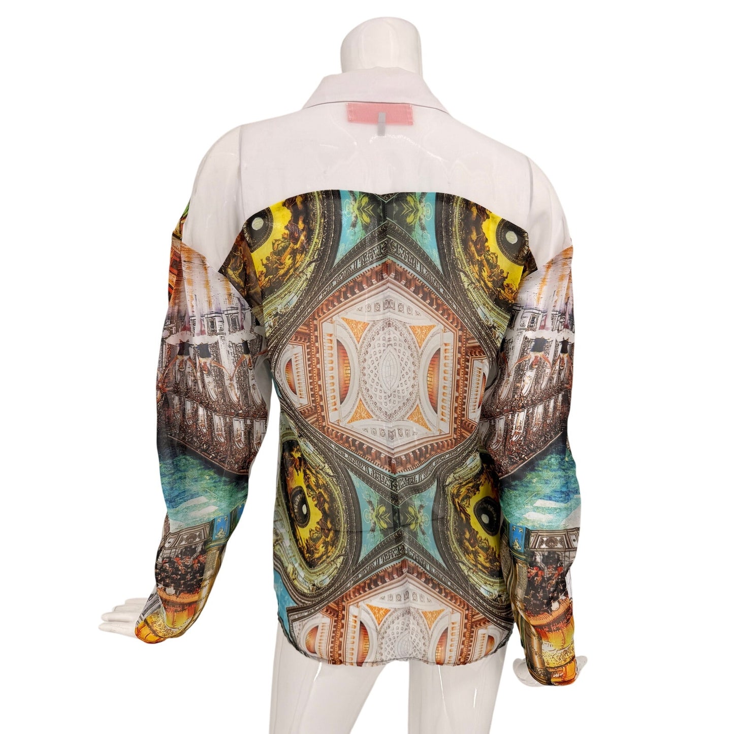 Clover Canyon Graphic Print Collared Button Front Long Sleeve Shirt